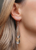 18K Gold Plated Multi Teardrop Dangle Earrings