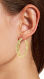 18K Gold Plated Triple Large Hoops