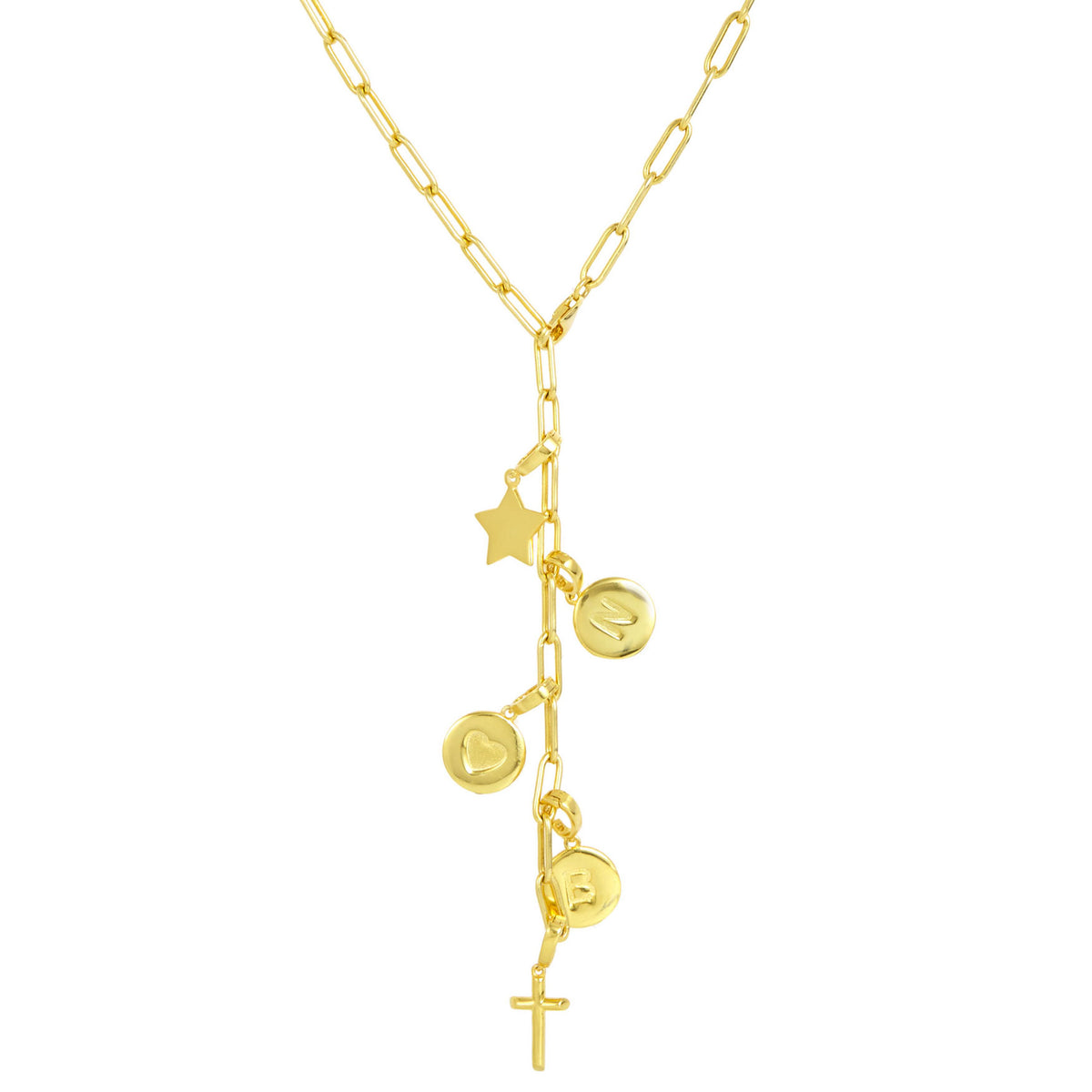 18K Italian Gold Plated Paperclip Necklace – Savvy Cie Jewels