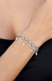 Curb Chain Bracelet with CZ Fringe