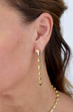 Gold Plated CZ Fashion Drop Earrings
