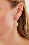 14kt Gold Plated Bezel Set Birthstone Earrings