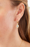 14kt Gold Plated Bezel Set Birthstone Earrings