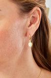 14kt Gold Plated Bezel Set Birthstone Earrings