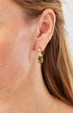 14kt Gold Plated Pear Shape Birthstone Earrings