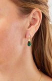 14kt Gold Plated Pear Shape Birthstone Earrings