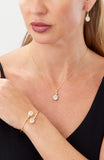 14kt Gold Plated Bezel Set Birthstone Necklace