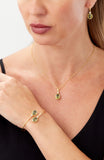14kt Gold Plated Bezel Set Birthstone Earrings