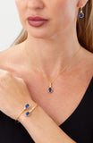 14kt Gold Plated Bezel Set Birthstone Earrings