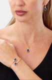 14kt Gold Plated Bezel Set Birthstone Necklace