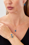 14kt Gold Plated Pear Shape Birthstone Necklace