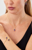 14kt Gold Plated Pear Shape Birthstone Necklace