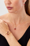 14kt Gold Plated Pear Shape Birthstone Earrings