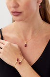 14kt Gold Plated Pear Shape Birthstone Earrings