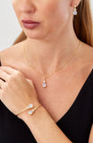 14kt Gold Plated Pear Shape Birthstone Earrings