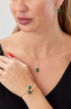 14kt Gold Plated Pear Shape Birthstone Necklace