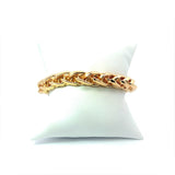 18K Gold Plated Large Wheat Chain Bracelet