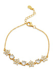 Twinkling Stars in CZ Bracelet in Silver and Gold Plated