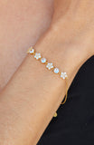 Twinkling Stars in CZ Bracelet in Silver and Gold Plated