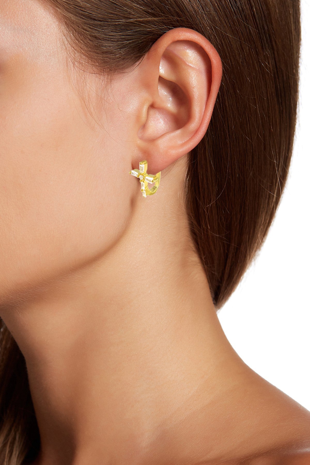 kyu② NORTHERN LIGHTS PAVE CZ HUGGIE EARRINGS – NADRI
