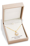 18K Gold over Sterling Silver Moissanite Starburst Halo Pendant Necklace Approx. 2.50 Carat TW