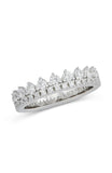 Sterling Silver Crown CZ Ring