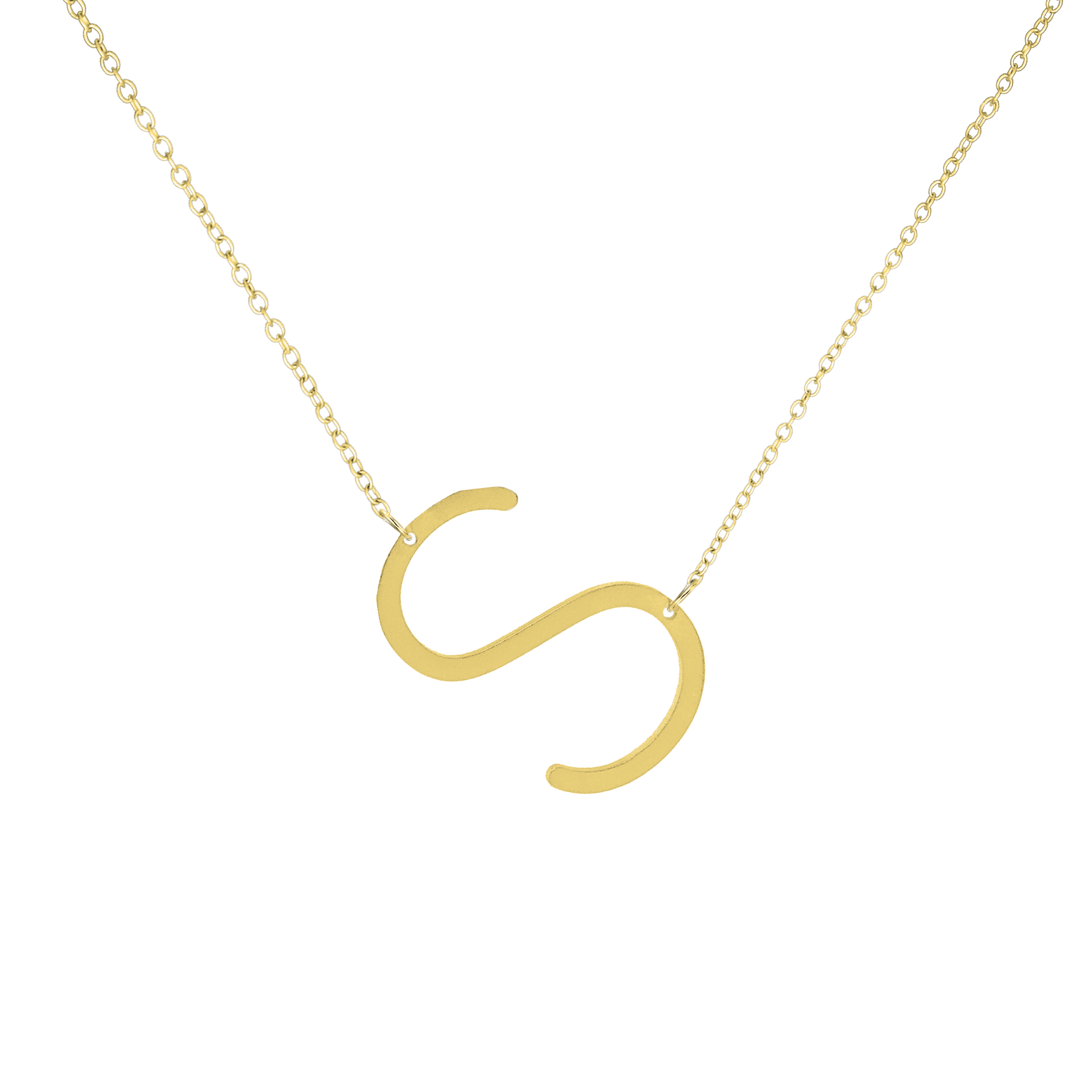 Xl online initial necklace