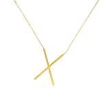 18K Plated Statement Initial Letter Necklace - A - Z