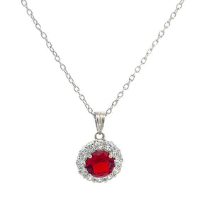 925 Sterling Silver Chain With CZ Pendant