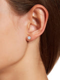Sterling silver set of 3 stud earrings