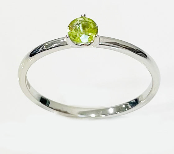 JewelersClub Peridot Ring Birthstone Jewelry – 1.50 Carat Peridot Sterling  Silver Ring Jewelry with White Diamond Accent – Gemstone Rings with  Hypoallergenic Sterling Silver Band - Walmart.com