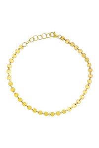 18K Yellow Gold Mirror Link Bracelet